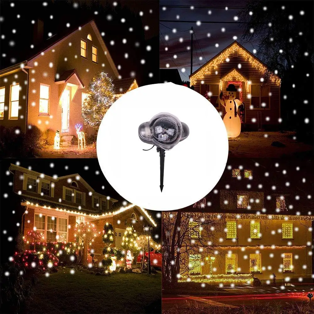 SOLLED LED Waterproof Snowfall Light Projector with Remote Control Snow Falling Light for Indoor Outdoor Christmas Halloween SOLLED LED Waterproof Snowfall Light Projector with Remote Control Snow Falling Light for Indoor Outdoor Christmas Halloween