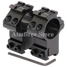 Тактический высокий профиль 25,4 мм " крепеж для светильника прицела крепление кольца для 11 мм рельс с Пикатинни 20 мм Топ Weaver Rail