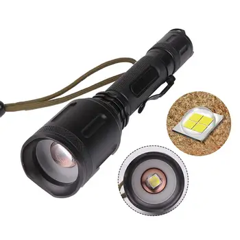 

High Quality Telescopic Focus XHP50 Led Flashlight Super Bright Aluminum Torch