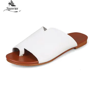 

Sgesvier Woman's Fashion Summer Shoes Flat Heels Flip Flops Gladiator Platform Sandals Casual Beach Slides Shoes Size 33-48 G346