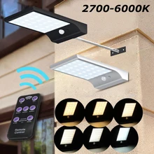 IKVVT 48 светодиодный солнечной энергии PIR датчик движения настенная лампа Сад Двор для уличного освещения