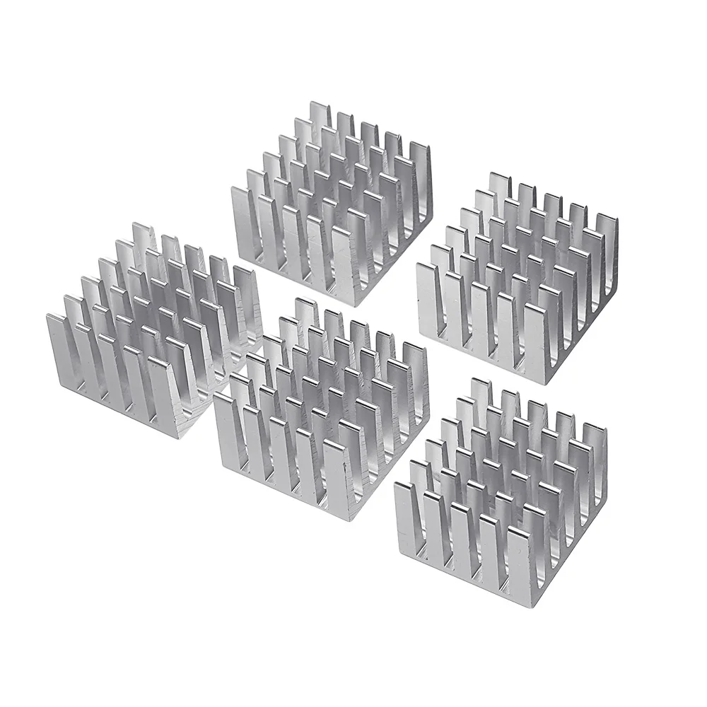 

LEOEY 5Pcs 20x20x15mm DIY IC Chip Heat Sink Extruded Cooler Aluminum Heat Sink