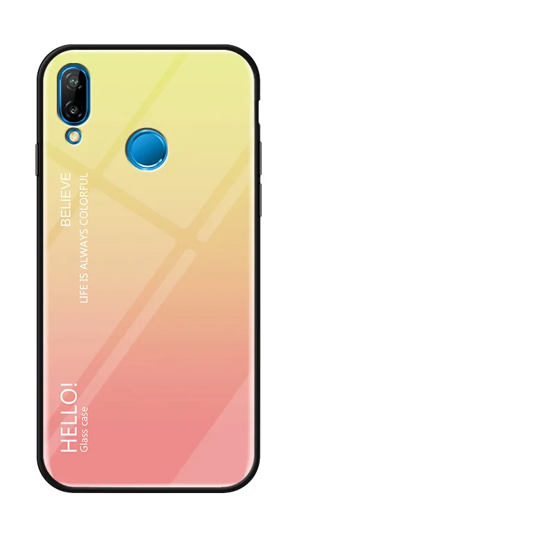 Чехол для nova 3 градиентное закаленное стекло чехол телефона huawei 3i защитный huwei nova3