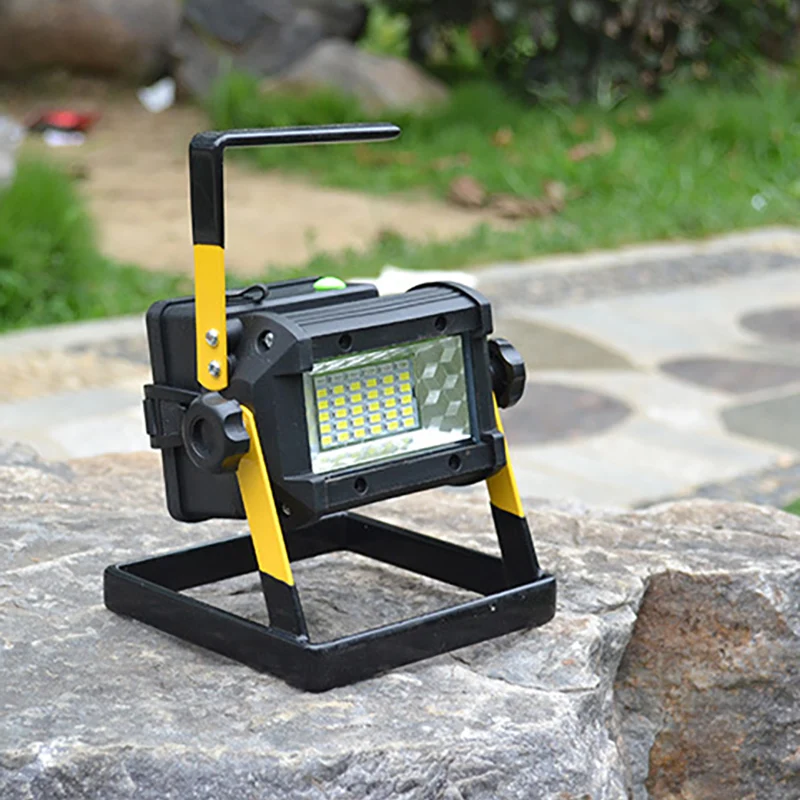

Rechargeable 50W 36LED Light Lamp Portable LED Flood Spot Work Light Outdoor Camping Lamp Waterproof 3 Modes Floodlights