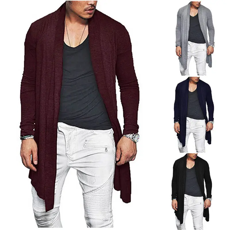 Fashion Men/'s Knitted Sweater Cardigan Warm Slim Fit Knitwear Coat Jacket Top