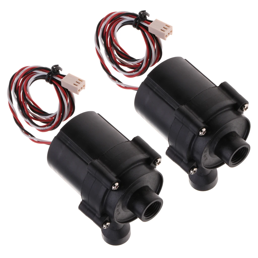 

2x SC600 DC 12V 0.8A 10W Brushless CPU Cooling Water Pump for Desktop Cool