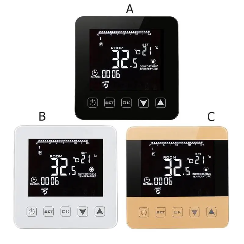 

Wireless Wifi Programmable Temperature Regulator Heating Thermostat Digital LCD Touch Screen Temperature Controller for home