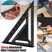 12inch Speed Platz Metric Aluminium Legierung Dreieck Lineal Quadrate für Mess Werkzeug Metric Winkel Winkelmesser Holzbearbeitung Werkzeuge