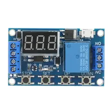 DC 5-30V LED Display Delay On/Off Relay Module Trigger Cycle Delay Timer Switch taidacent 2 pieces 12v 20a relay timing delay on and off repeat cycle timer relay dual led display digital timer relay switch