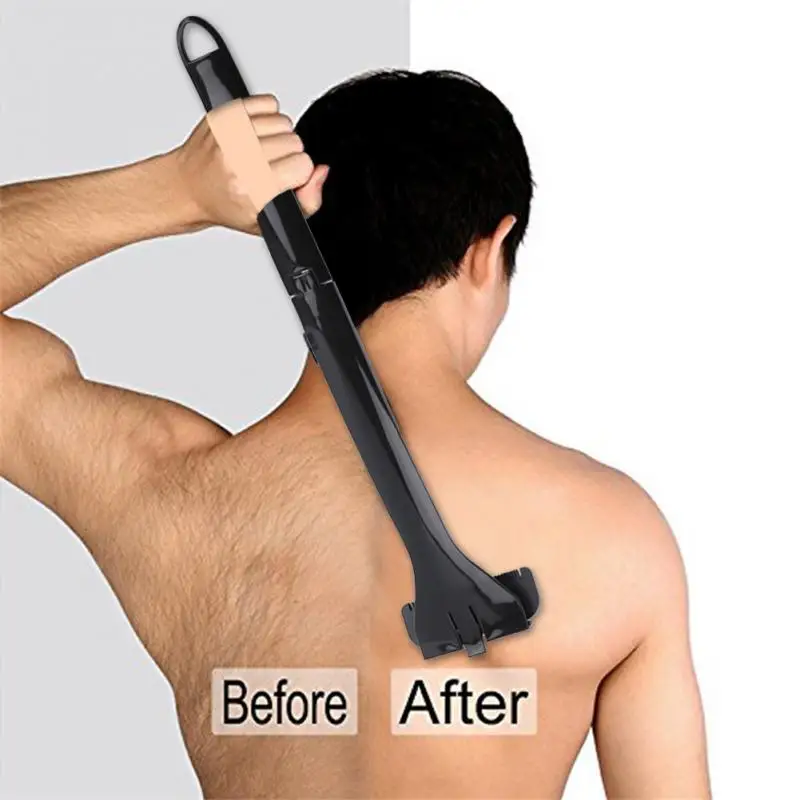 

Skin Long Handle For Dry Shaver Foldable Wet Use Back Hair For Men Safety Body