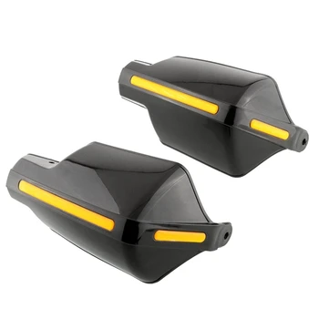 

Pair Motorcycle Hand Guards 7/8 Inch 22Mm Handlebar Handguard Handle Protector Bike Brush Wind Guard(Black)