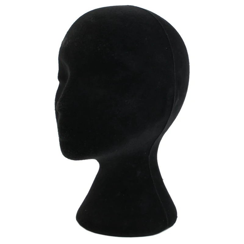 Female Styrofoam Foam Mannequin Manikin Head Model Wigs Glasses Display Stand Black | Дом и сад