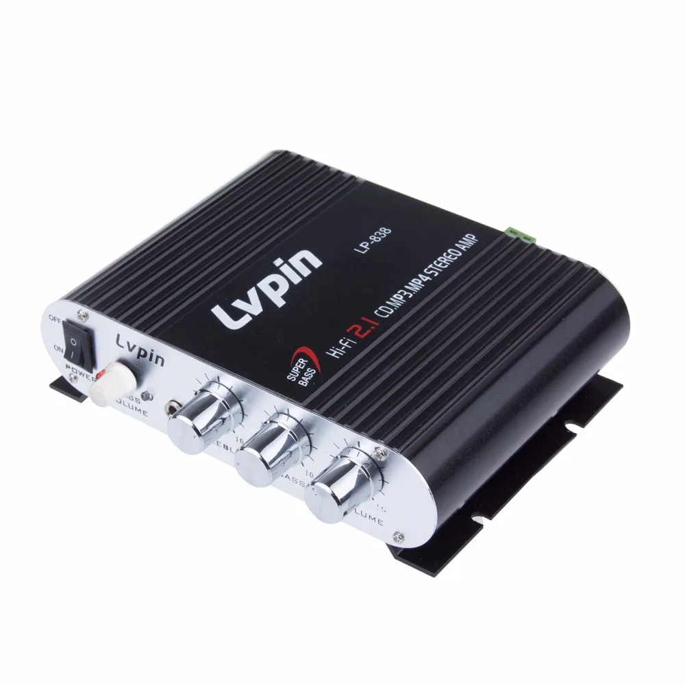 Автомобильный мотоциклетный усилитель 12 в мини Hi Fi сабвуфера радио MP3 канал