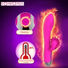 3 speed tongue Licking Vibrator 10 frequency G-Spot Dildo Vibrators For Women Masturbator vagina Massage Sex Products for adult