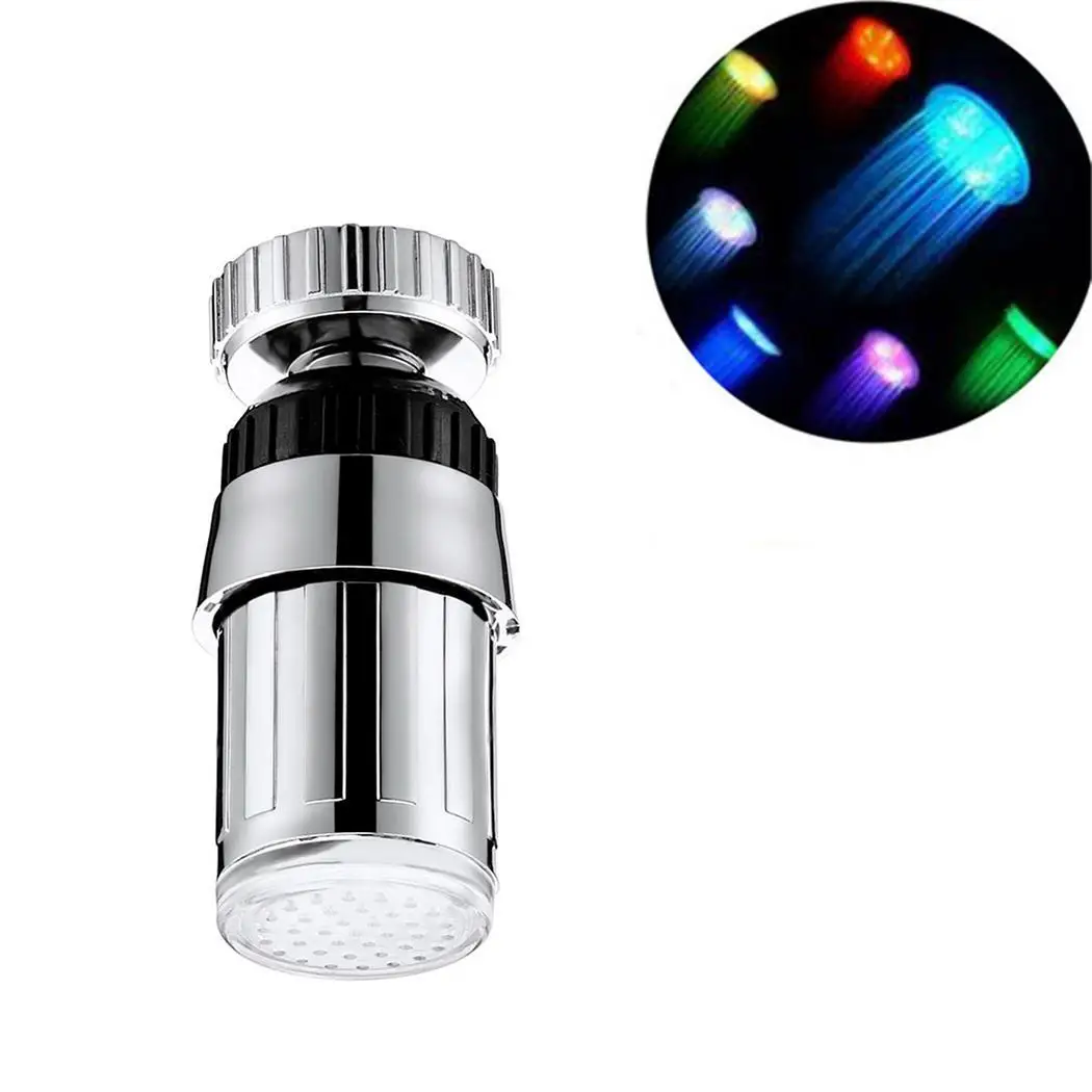 

LED Light Faucet Accessories Color Changing Temperature Shower Head Kitchen 44 ~ 50 C, Red color 51 C, Red Tap