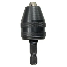 EWS-0.3-3.6mm Быстрозажимной Сверлильный Патрон Отвертка ударный Драйвер адаптер 1/" хвостовик сверла черный