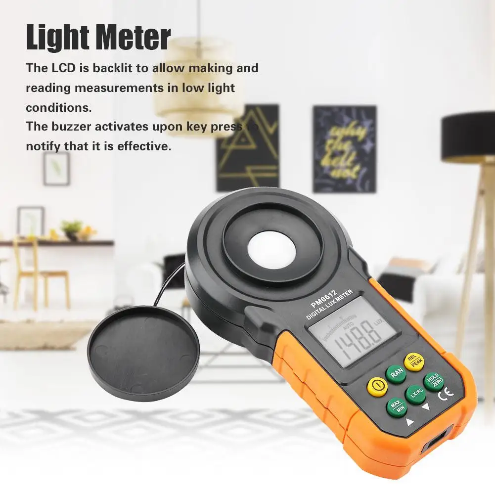 PEAKMETER светильник для фотографии цифровой фотометр высокой точности PM6612/PM6612L 200