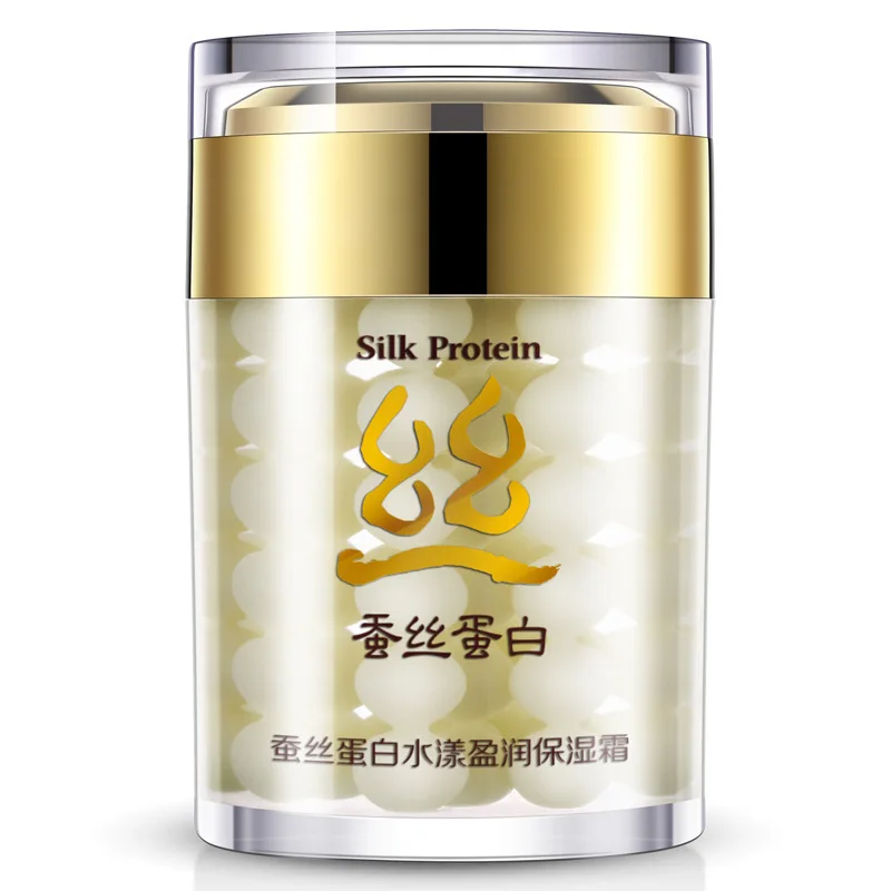 

BIOAQUA 60g Silk Protein Deep Moisturizing Face Cream Shrink Pores Skin Care Anti Wrinkle Cream Face Care Whitening Cream