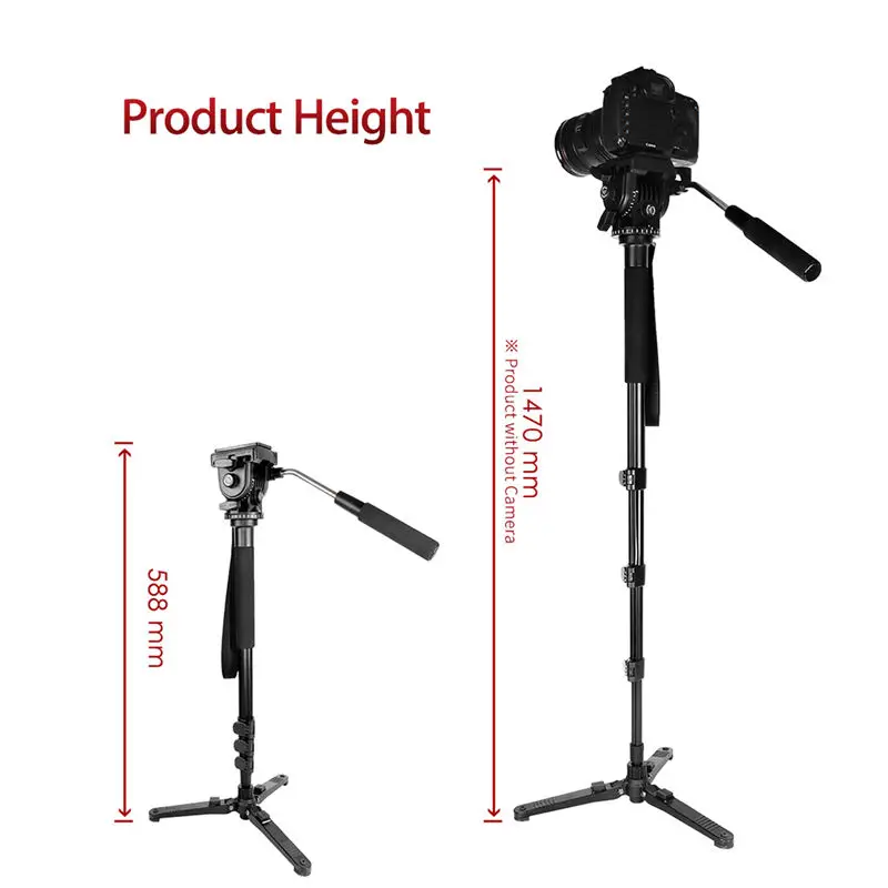 Kingjoy Mp1008F набор профессиональных моноподов Dslr для всех моделей камеры штатив