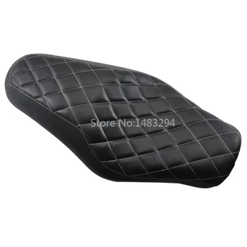 

Motorcycle Diamond Driver Passenger 2 Up Seats Fits For Harley Sportster 883 1200 48 2004-2015 Black