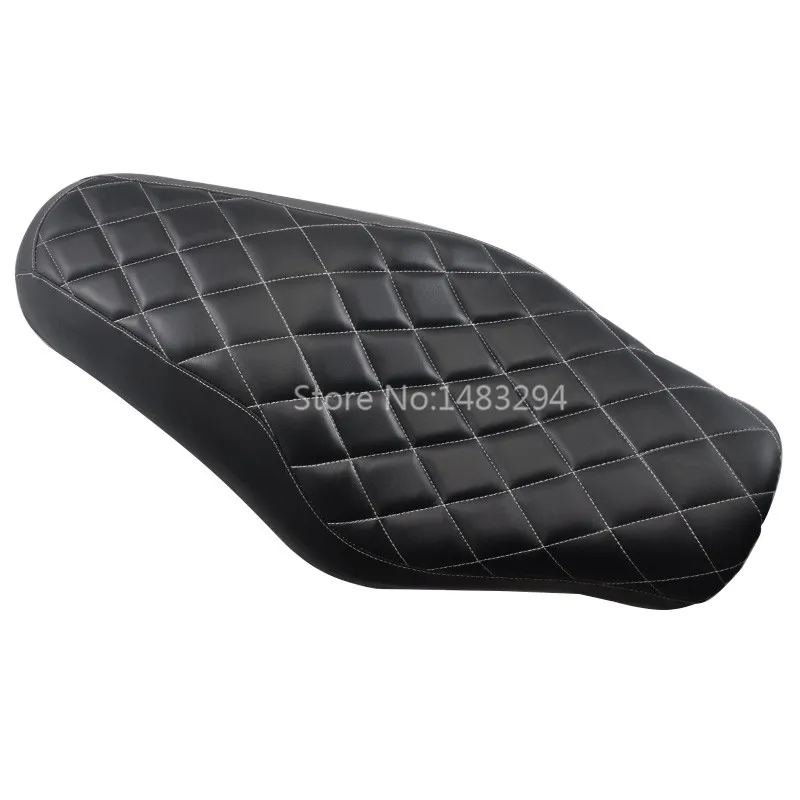 

Motorcycle Diamond Driver Passenger 2 Up Seats Fits Harley Sportster 883 1200 48 2004-2015 Black