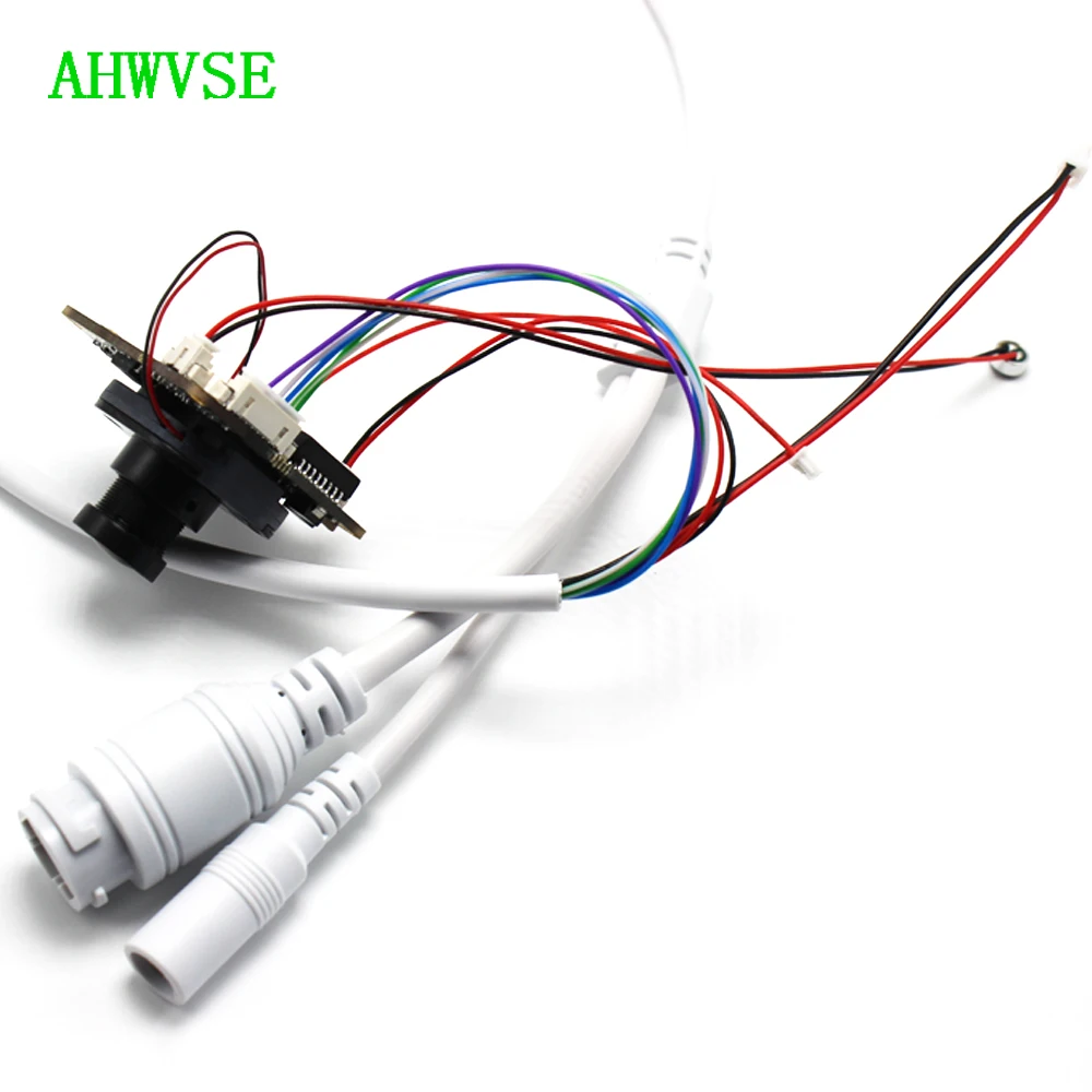 Wide Angle 1.8mm Audio IP Camera Module PCB board Audio Input With External Pickup Microphone 1080P IP Camera