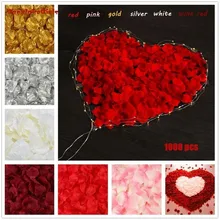 1000 шт красочные романтические цветы конфетти лепестки роз вечерние свадебные домашняя Декорация-наклейка