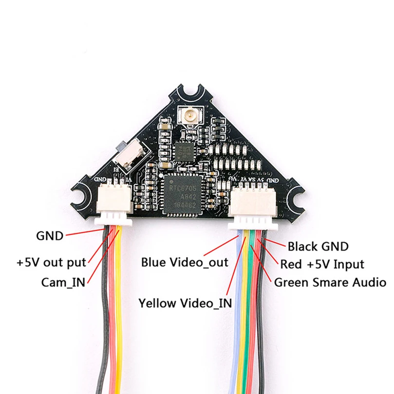 Happymodel Mobula7 часть обновления VTX 5,8G 40CH 25 мВт~ 200 мВт переключаемый VTX для RC FPV гоночный Дрон Квадрокоптер запчасти Асса