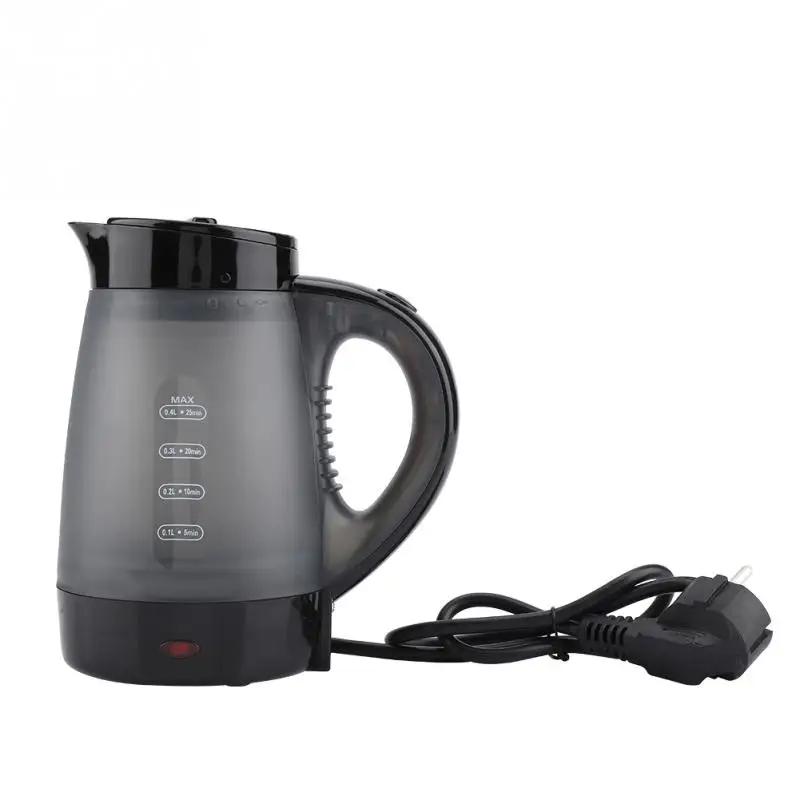 0.4L Mini Travel Transparent Electric Kettle Fast Water Heating Boiling