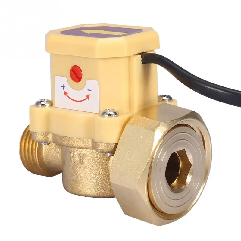 

G1-G1/2 Thread Water Pump Adjustable Flow Sensor Pressure Automatic Control Switch 220V Sensitivity Adjustable Flow Switch