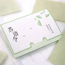 100 листов/упаковка тканевая бумага s зеленый чай запах Макияж очищающее масло поглощающая бумага для лица впитывает впитывающий для лица