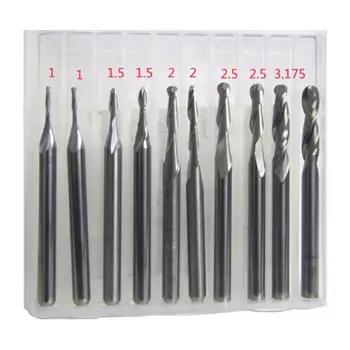 

10PCS/Lot 3.175 X 38mm Single Flute Spiral Carbide CNC Router Bits Milling Cutter Acrylic Burrless Engraving Machine Tool