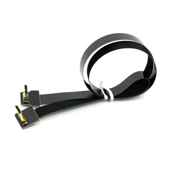 

Jimier 50cm Micro HDMI Male to Mini HDMI FPV FPC Flat Cable for GOPRO Multicopter Aerial Photography Down Angled 90 Degree