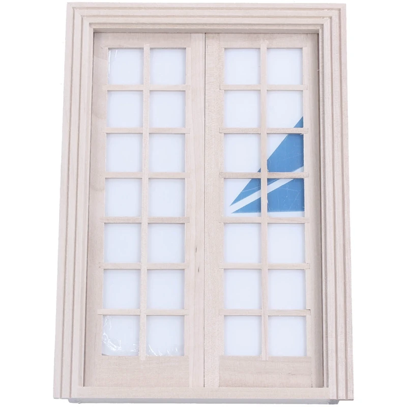 

1/12 Dollhouse Miniature DIY fitment Material Classic French Door