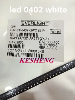 

0402 LED light-emitting diode smd 0402 white 0402 SMD LED 1.0*0.5*0.4MM 1005 super bright 6000-8000K 1000pcs