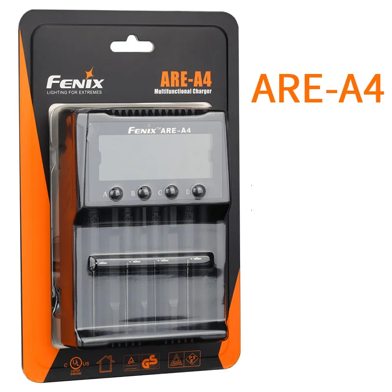 

New Fenix ARE-A4 quad channel smart charger compatible with types Li-ion Ni-MH/Ni-Cd