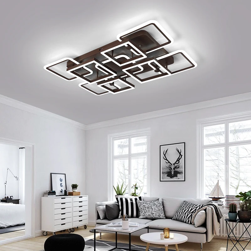 

Modern led chandelier lamps for living room bedroom home lighting Remote Dimming lustre led plafond chandelier lighting fixtures