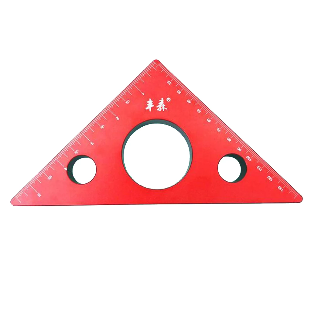 

Aluminium Triangle Ruler Woodworking Height Measuring Tool Metric and inch