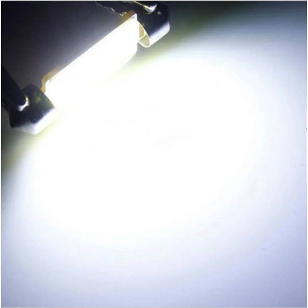 

10Pcs Festoon 41mm 12V C5W Car COB LED Light Reading Dome Map bulb Xenon Lamp
