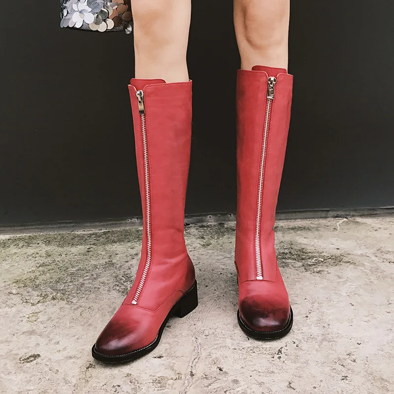 

Autumn 2018 Genuine Women's Shoes High Martin England Quality Goods Woman Winter Women Boots