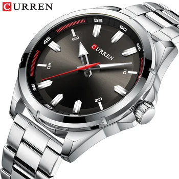 

CURREN Relogio Masculino Luxury Top Brand Watches Men Blue Black Military Sport Quartz Men Wrist Watch with Steel Montre homme
