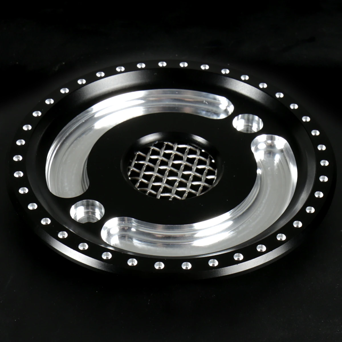 Motorcycle Front Black Drive Pulley Engine Cover For Harley Sportster