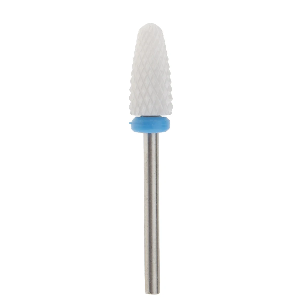 Unghie artistiche Lucidatura Rettifica Testa Elettrico In Ceramica Punta del trapano Mais Medio Montato Rettifica Testa di Pietra Elettrico del Manicure Cutter