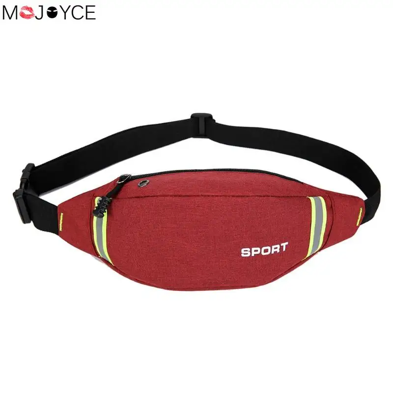 

Unisex Casual Waist Bag for Women Men Safety Reflective Strip Fanny Packs Crossbody Chest Belt Bags bolsa feminina