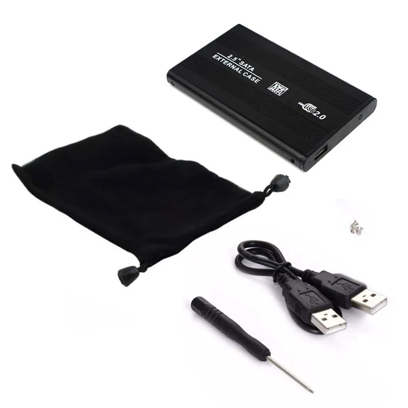 4 Colors 2 5 USB 2 0 SATA HD Box 1TB HDD Hard Drive External Enclosure