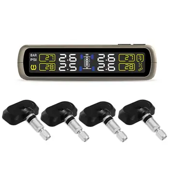 

BEESCLOVER T881 TPMS Sensor Tire Pressure Monitoring System 4 Tire Pressure TPMS Built-in Universal Wireless Real-time Displays