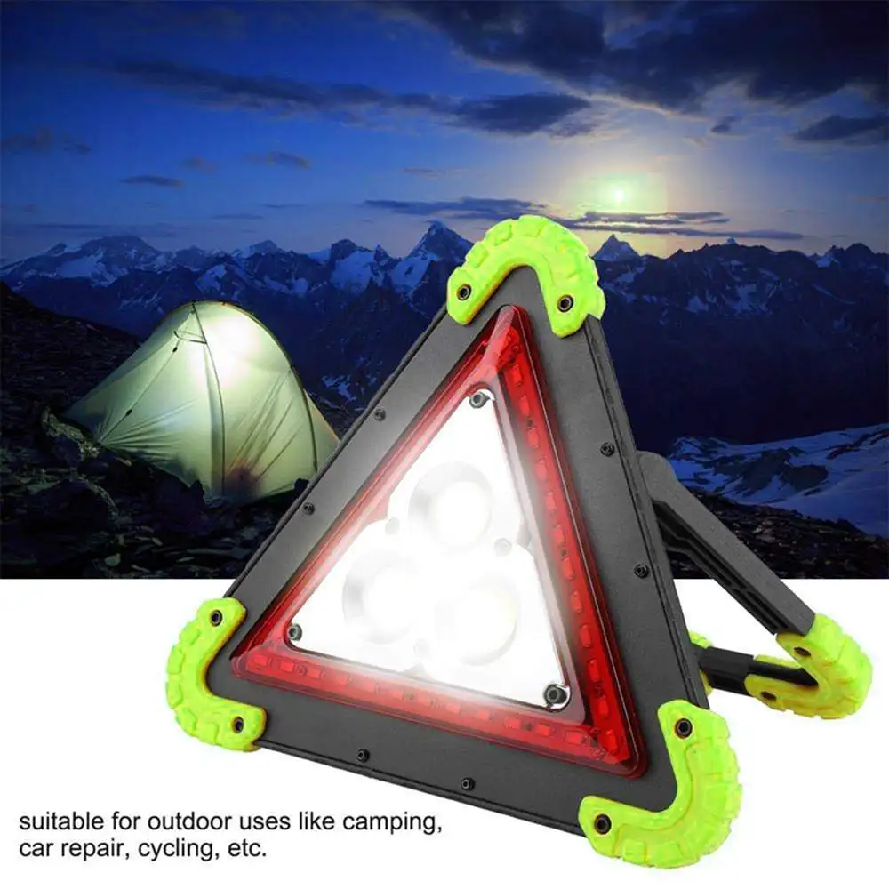 

CLAITE 3 COB+36 LED Outdoor Portable Spotlight Handle Triangle Work Light Car Repair Camping Emergency Lamp
