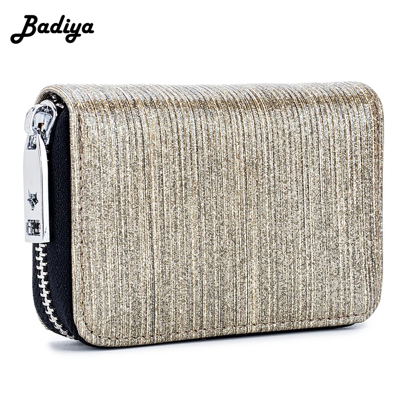 

Fashion RFID Blocking Women Short Wallet Accordion ID Credit Card Holder Portable Casual Lady Small Coin Purse Mini Clutch Bag
