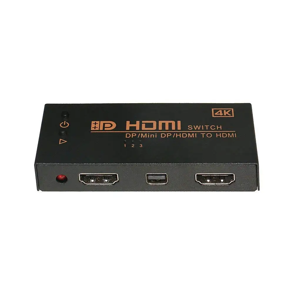 4 K Dp & Hdmi & Mini Dp DisplayPort в Hdmi Выключатель Переключатель Селектор 3 в 1 Hdtv для ПК ноутбука