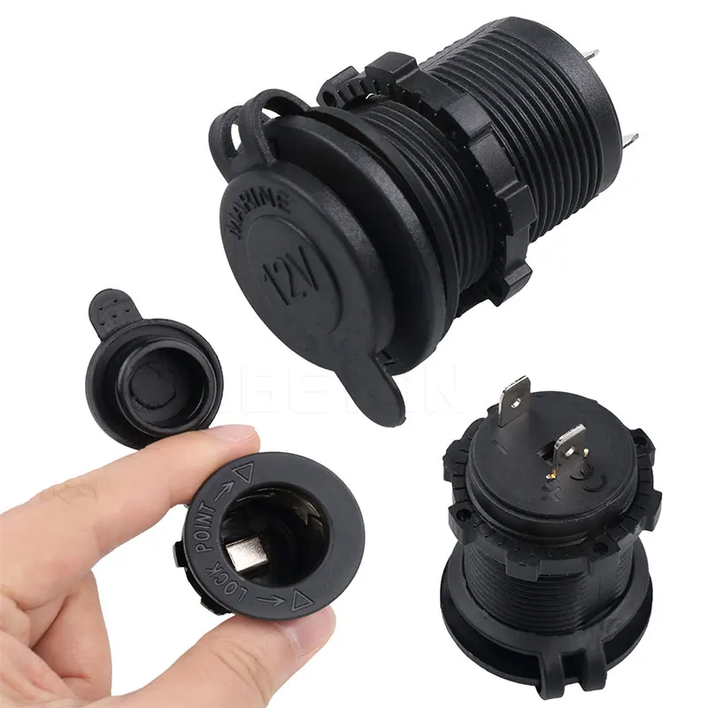 

Auto Car Cigarette Lighter Socket 12V Waterproof Car Boat Motorcycle Cigarette Lighter Sockets Splitter Power Plug Outlet Hot